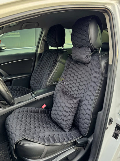 Car seat covers Alcantara "Black chains"