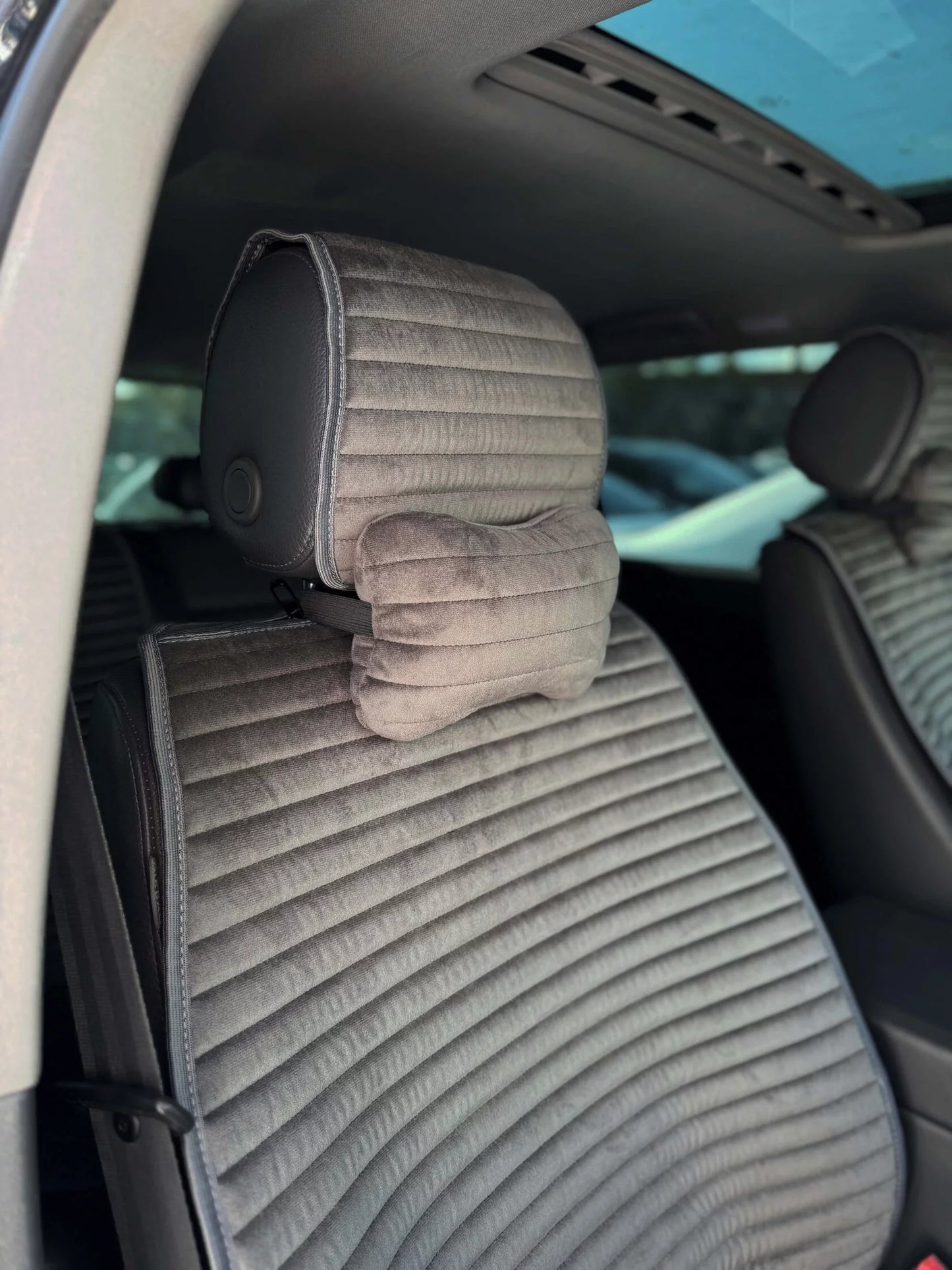 Car seat covers Alcantara "Elite Dark-Grey"