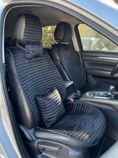 Car seat covers Alcantara "Elite Black"